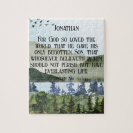 John 3 16 Bijbel Verse Natuur Christelijke Gift Na Legpuzzel