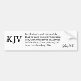 John 3:16 Bijbelprijsopgave - kan worden Gepersona Bumpersticker