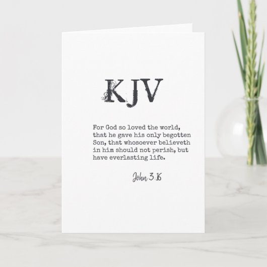 John 3:16 Bijbelprijsopgave - kan worden Gepersona Kaart (Voorkant)