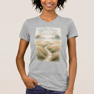 John 3:16 Bijbeltekst Dames T-shirt