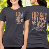 John 3:16 Bijbeltekst Tri-Blend T-shirt