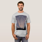 John 3:16 Bijbelvers Heren T-shirt (Voorkant volledig)