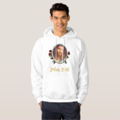 John 3:16 Bijbelvers Hoodie (Voorkant volledig)