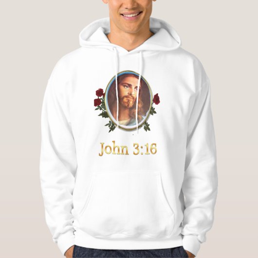 John 3:16 Bijbelvers Hoodie (Voorkant)