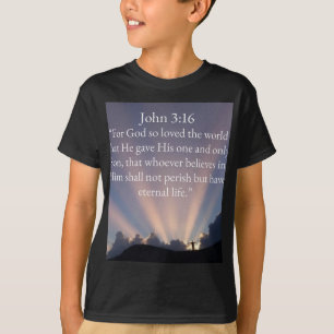 John 3:16 Bijbelvers Kinder T-shirt