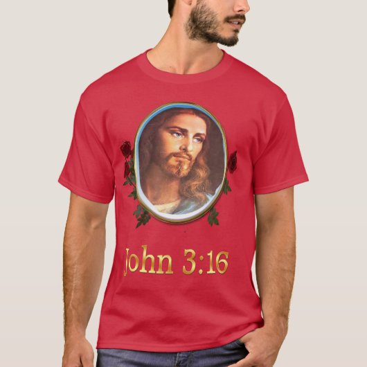 John 3:16 Bijbelvers T-shirt (Voorkant)