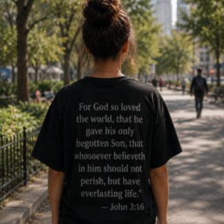 John 3:16 Bijbelvers T-shirt | Christelijk geloof