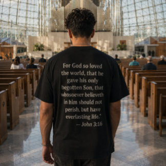 John 3:16 Bijbelvers T-shirt | Christelijk geloof