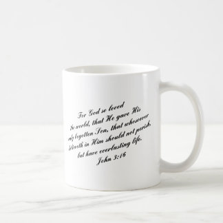 John 3:16 Bijbelverse (KJV) Koffiemok