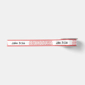 John 3:16 Bijbelversie Satijnen Lint (Voorkant)