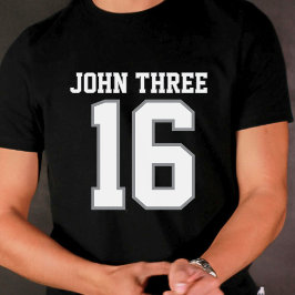 John 3 16 Black T-shirt