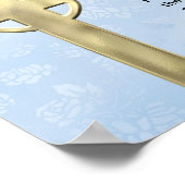 John 3:16 (blauw) poster (Hoek)