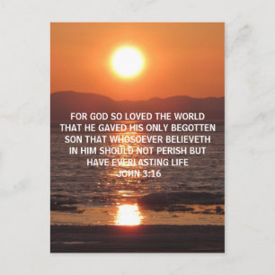 JOHN 3 16 BRIEFKAART