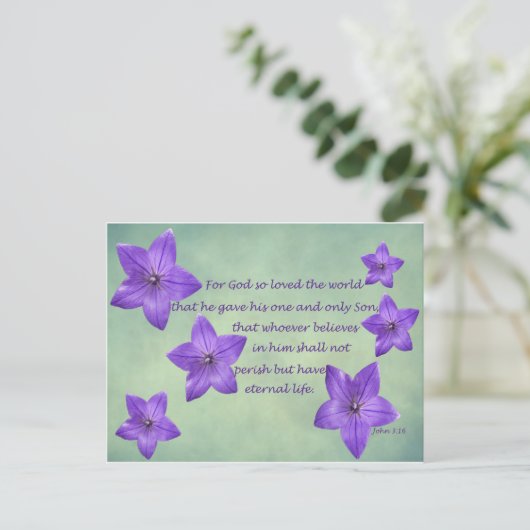 John 3:16 briefkaart (Staand voorkant)