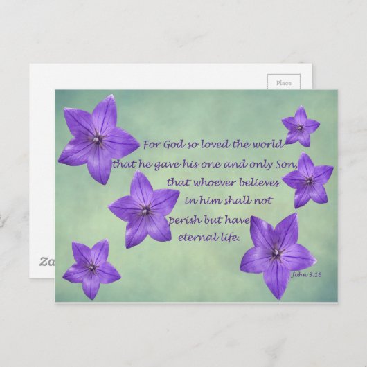 John 3:16 briefkaart (Voorkant / Achterkant)