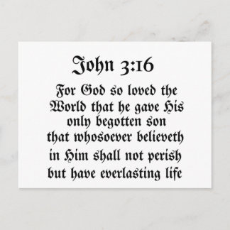John 3:16 briefkaart