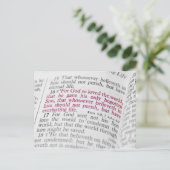 John 3:16 briefkaart (Staand voorkant)