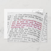 John 3:16 briefkaart (Voorkant / Achterkant)