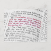 John 3:16 briefkaart (Voorkant)