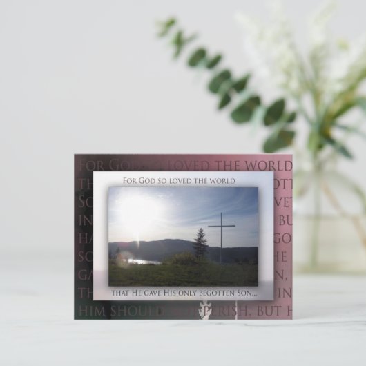 John 3:16 briefkaart (Staand voorkant)