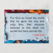 John 3:16 briefkaart (Voorkant)
