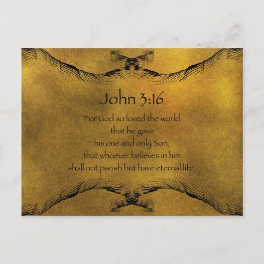 John 3:16 briefkaart (Voorkant)