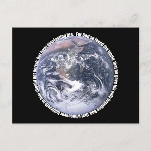 John 3:16 briefkaart (Voorkant)