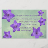 John 3:16 briefpapier (Voorkant)