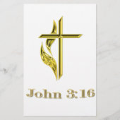 John 3:16 briefpapier (Voorkant)
