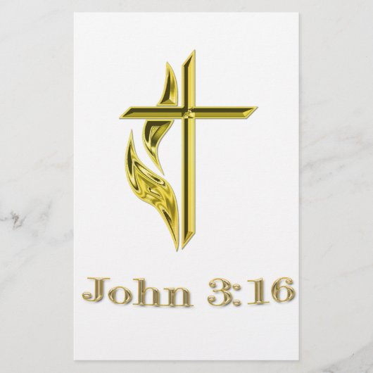 John 3:16 briefpapier (Voorkant)