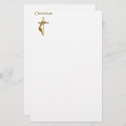 JOhn 3:16 Briefpapier (Voorkant / Achterkant)