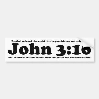 John 3:16 bumpersticker