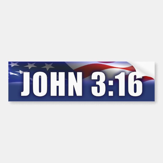 John 3:16 bumpersticker (Voorkant)