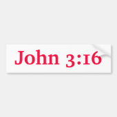 John 3:16 bumpersticker (Voorkant)