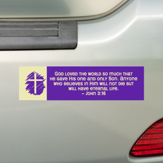 John_3_16 Bumpersticker (Op auto)
