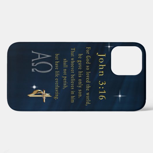 John 3:16 Case-Mate iPhone case (Achterkant (horizontaal))