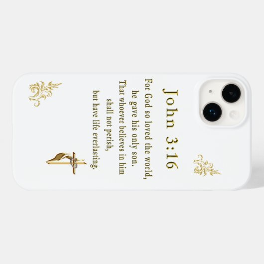 John 3:16 Case-Mate iPhone case (Achterkant (horizontaal))