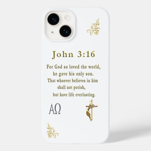 John 3:16 Case-Mate iPhone case (Achterkant)