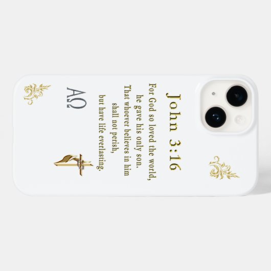 John 3:16 Case-Mate iPhone case (Achterkant (horizontaal))