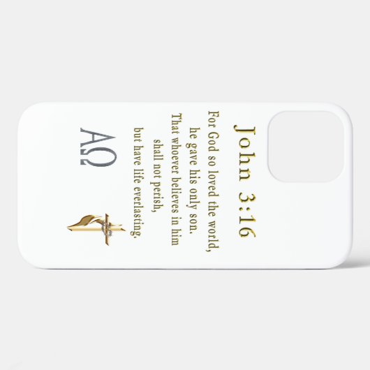 John 3:16 Case-Mate iPhone case (Achterkant (horizontaal))