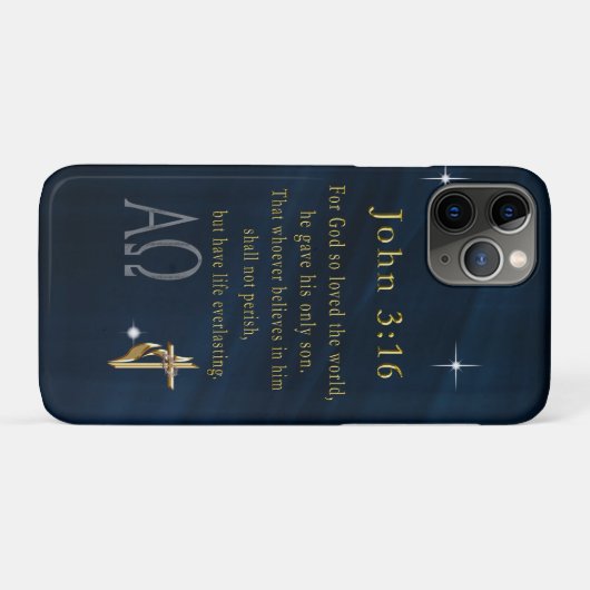 John 3:16 Case-Mate iPhone case (Achterkant (horizontaal))