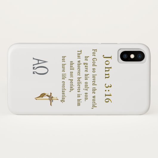 John 3:16 Case-Mate iPhone case (Achterkant (horizontaal))