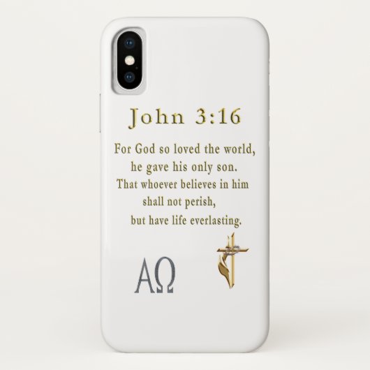 John 3:16 Case-Mate iPhone case (Achterkant)