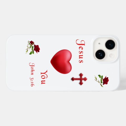 John 3:16 Case-Mate iPhone case (Achterkant (horizontaal))