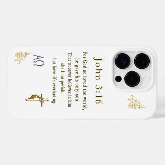 John 3:16 Case-Mate iPhone case (Achterkant (horizontaal))