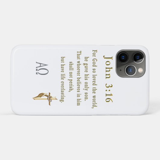 John 3:16 Case-Mate iPhone case (Achterkant (horizontaal))