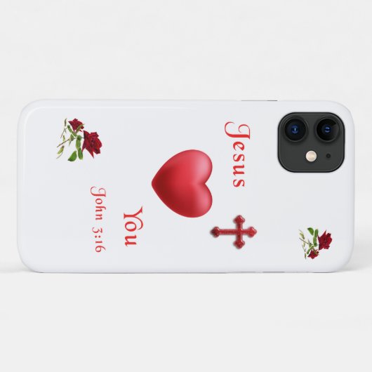 John 3:16 Case-Mate iPhone case (Achterkant (horizontaal))