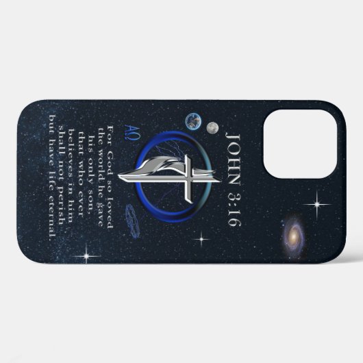 John 3:16 christelijk Case-Mate iPhone case (Achterkant (horizontaal))
