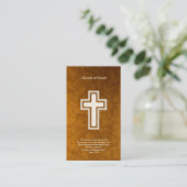 John 3:16 - Christelijk Gold Visitekaartje (Staand voorkant)