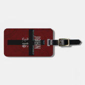 John 3:16 Christelijk kruis Bagagelabel (Voorkant horizontaal)